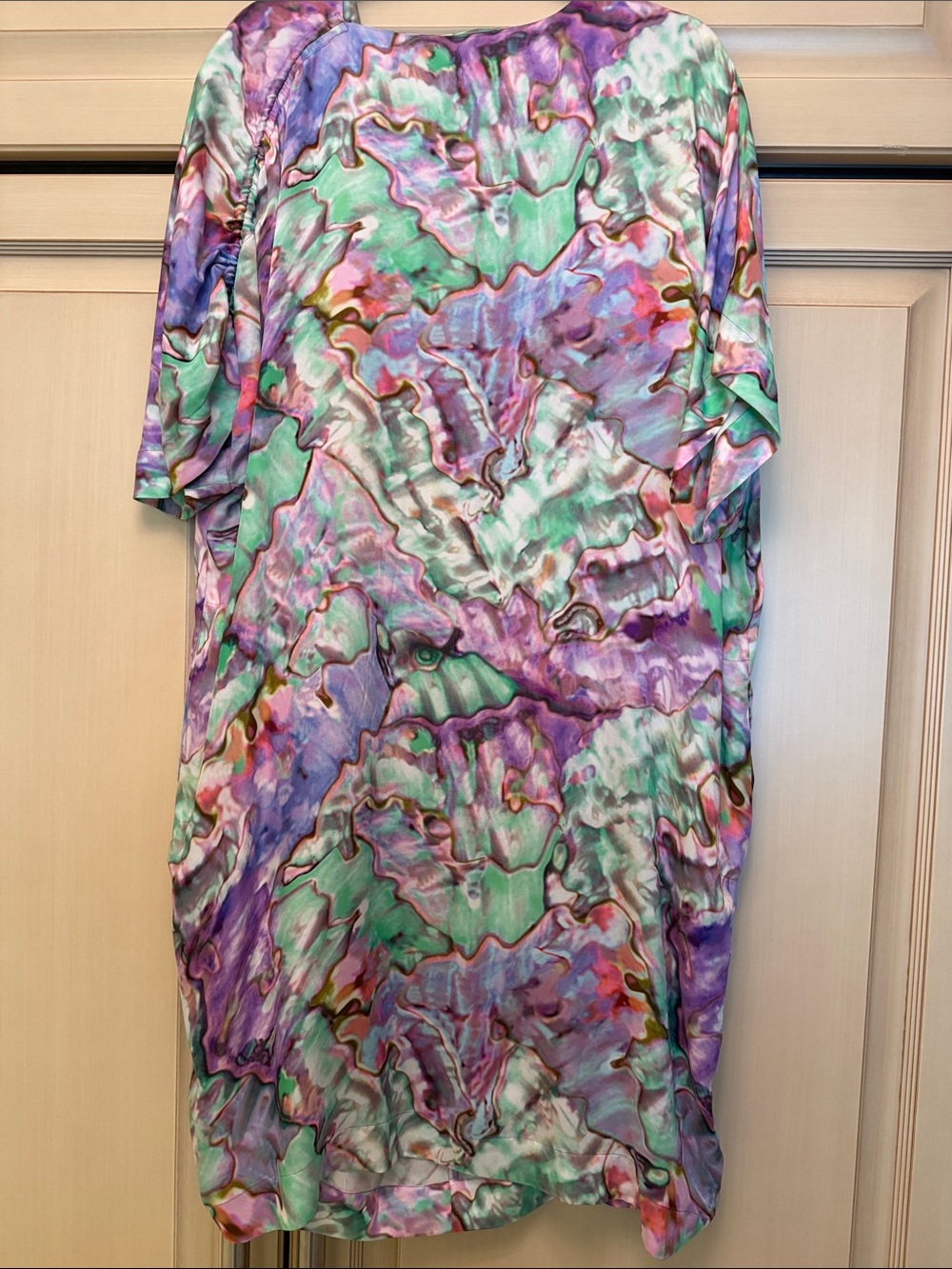 Escada Marble-Print Midi Shift Dress - Picture 3 of 13